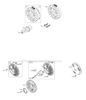 Exhaust System Diagram and Parts List for 351447-1077-E1  Briggs and Stratton Engine